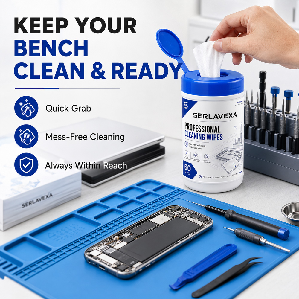 60 lingettes nettoyantes pour  - Electronics Repair Bench avis et prix